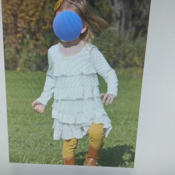 Baby Gap Girls 3t cream holiday x-mas dress - Picture 6 of 6